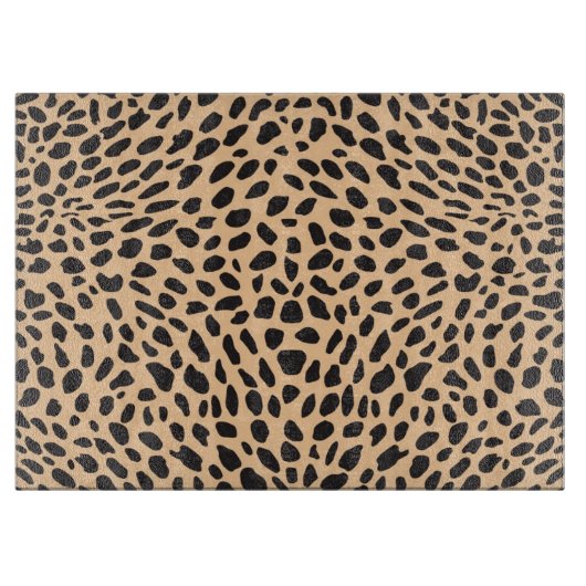 Planche À Découper Décor de guépard de peau (Devant)
