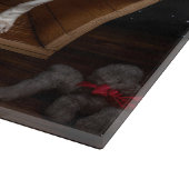 Planche À Découper Décor de Noël Basset Hound Snowy Sleigh (Coin)