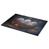 Planche À Découper Décor de Noël Coton De Tulear Snowy Sleigh (Coin)