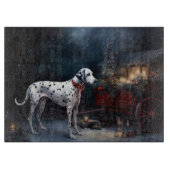 Planche À Découper Décor de Noël Dalmatien Snowy (Devant)