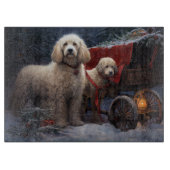 Planche À Découper Décor de Noël de caniche Snowy (Devant)