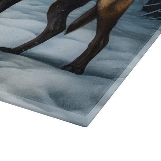 Planche À Découper Décor de Noël Malinoi Snowy Sleigh (Coin)