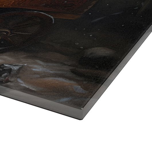 Planche À Découper Décor de Noël Poméranien Snowy Sleigh (Coin)