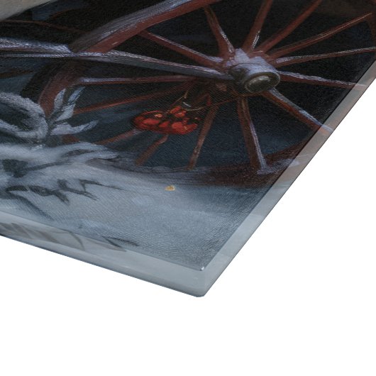 Planche À Découper Décor de Noël Samoyed Snowy Sleigh (Coin)