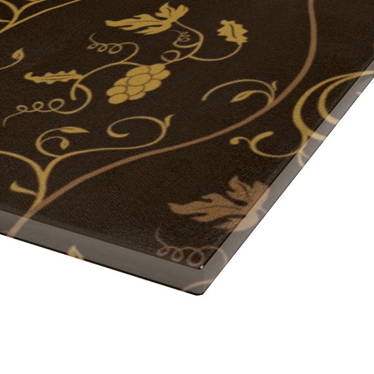 Planche À Découper Décor de raisins (Coin)