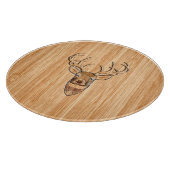 Planche À Découper Décor en bois Buck Deer Head (Coin)