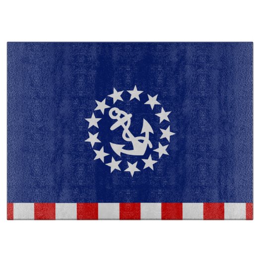 Planche À Découper Décor Nautical American Yacht (Devant)