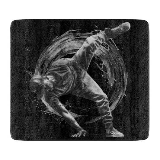 Planche À Découper Décor Style urbain Monochrome Motion Art (Devant)