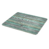 Planche À Découper Décoration Côtière Personnalisée Et Longitude (Coin)