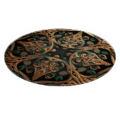Planche À Découper Décoration Motif en bronze vert (Coin)
