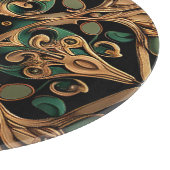 Planche À Découper Décoration Motif en bronze vert (Coin)