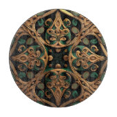 Planche À Découper Décoration Motif en bronze vert (Devant)