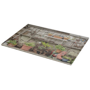 Planche À Découper Décorations sur une clôture en bois, île de Catali