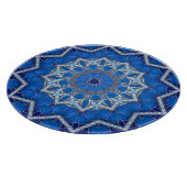 Planche à découper décorative bleue (Coin)