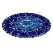 Planche à découper décorative bleue (Coin)