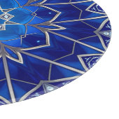 Planche à découper décorative bleue (Coin)