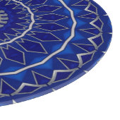 Planche à découper décorative bleue (Coin)