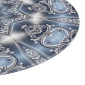 Planche à découper décorative bleue (Coin)