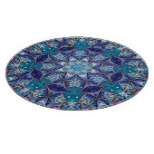 Planche à découper décorative bleue (Coin)