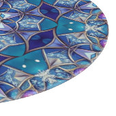 Planche à découper décorative bleue (Coin)