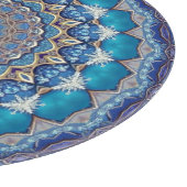 Planche à découper décorative bleue (Coin)