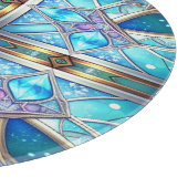 Planche à découper décorative bleue (Coin)