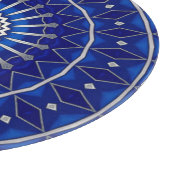 Planche à découper décorative bleue (Coin)