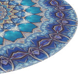 Planche à découper décorative bleue (Coin)