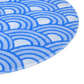 Planche à découper décorative en verre Cerulean Sc (Coin)