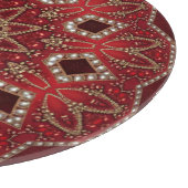 Planche à découper décorative rouge (Coin)