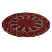 Planche à découper décorative rouge (Coin)