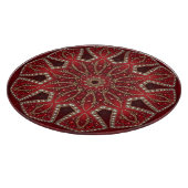 Planche à découper décorative rouge (Coin)