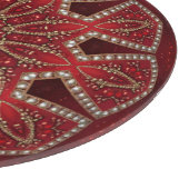 Planche à découper décorative rouge (Coin)