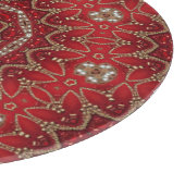 Planche à découper décorative rouge (Coin)