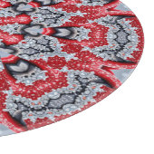 Planche à découper décorative rouge (Coin)