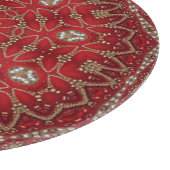 Planche à découper décorative rouge (Coin)