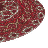 Planche à découper décorative rouge (Coin)