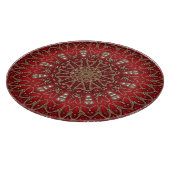 Planche à découper décorative rouge (Coin)