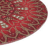 Planche à découper décorative rouge (Coin)