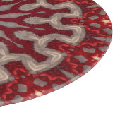 Planche à découper décorative rouge (Coin)