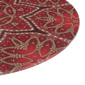 Planche à découper décorative rouge (Coin)