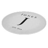 Planche à découper décorée d'un monogramme (Coin)