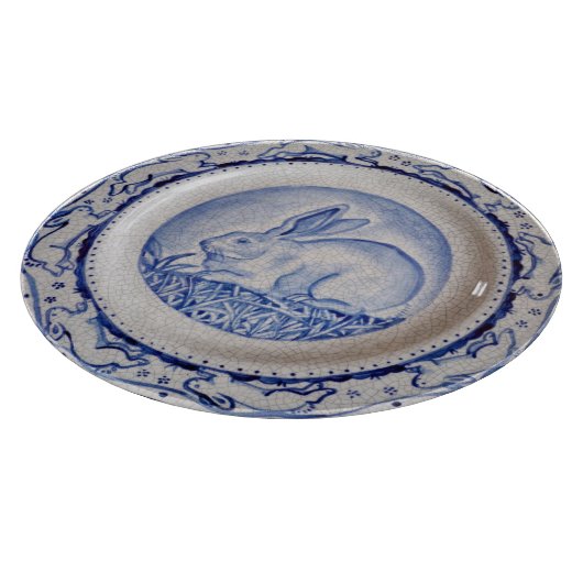 Planche À Découper "Dedham Blue" & White Rabbit Design Cutboard (Coin)
