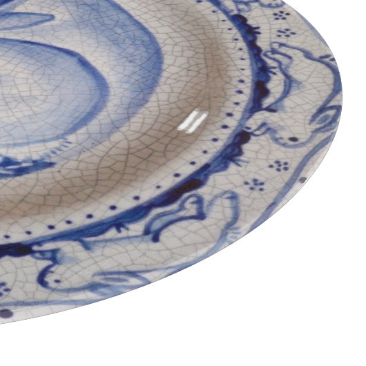 Planche À Découper "Dedham Blue" & White Rabbit Design Cutboard (Coin)