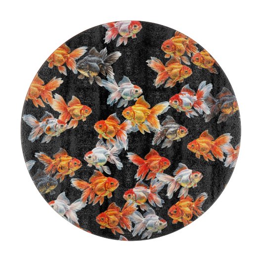 Planche À Découper Défilé de poisson rouge (Devant)