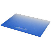 Planche À Découper dégradé personnalisé ombre électrique bleu (Coin)