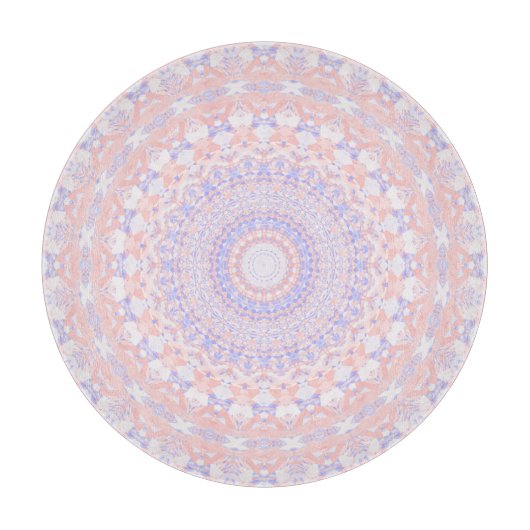 Planche À Découper Délicieuse Mandala Abstraite Pastel (Devant)