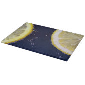 Planche À Découper Délicieuses tranches de citron dans l'eau (Coin)