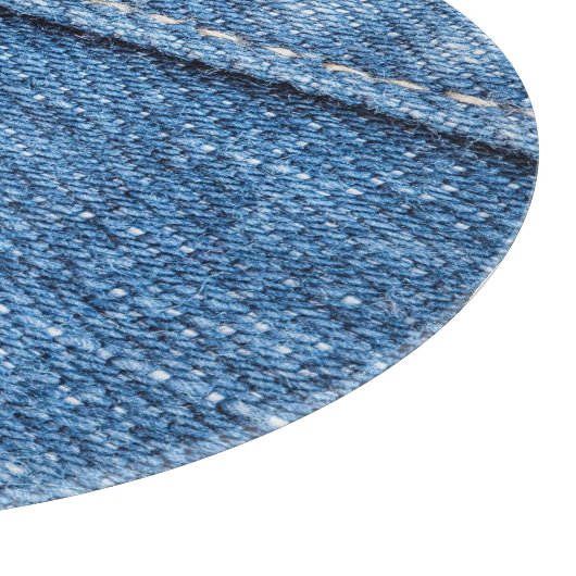 Planche À Découper Dénim Bleu : Jeans Classique Texture. (Coin)