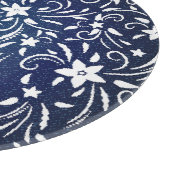 Planche À Découper Denim Blooms : Floral Pattern Arrière - plan (Coin)
